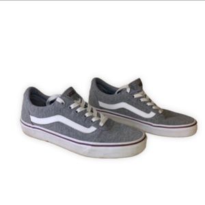 VANS Off the Wall Grey Women Shoes with Laces Size 8.5